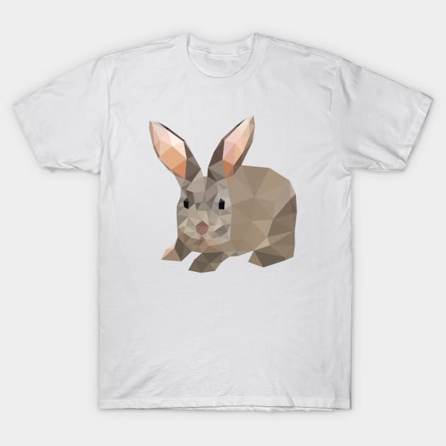Geometric Animal Rabbit T-Shirt by Rebus28